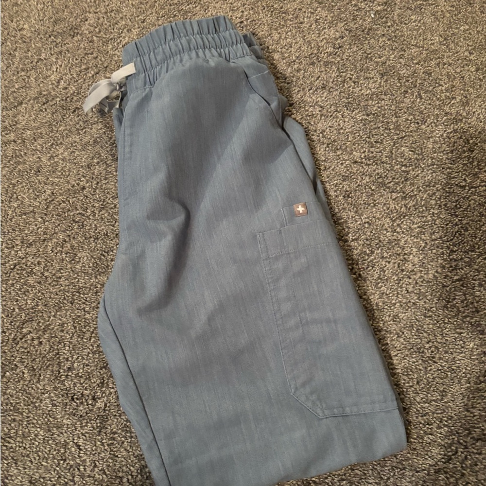 FIGS XSP HEATHERED INDIGO SCRUB PANT